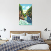 Sicht auf die Herbstcreek-Schlucht Leinwanddruck (Insitu (Schlafzimmer))