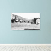 Sicht auf die Hütte Avenue Leinwanddruck (Insitu (Holzboden))
