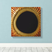 Sicht auf die Innenseite der Irisblende Leinwanddruck (Insitu (Holzboden))