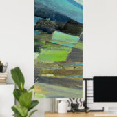 Sicht auf die Küste II | Abstrakte Print 2 Poster (Heimbüro)