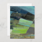 Sicht auf die Küste II | Abstrakte Print 2 Postkarte (Vorne/Hinten)
