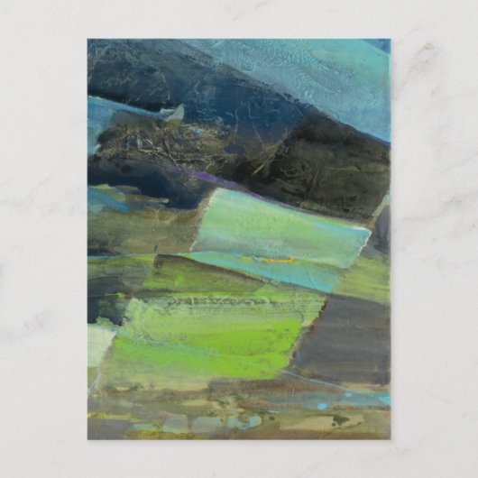 Sicht auf die Küste II | Abstrakte Print 2 Postkarte (Vorderseite)