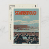 Sicht auf die Küste Scarborough Maine USA Postkarte (Vorne/Hinten)