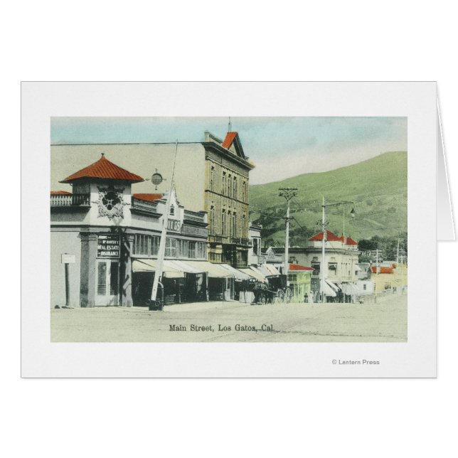 Sicht auf die Main Street Los Gatos, CA 2 (Vorderseite (Horizontal))