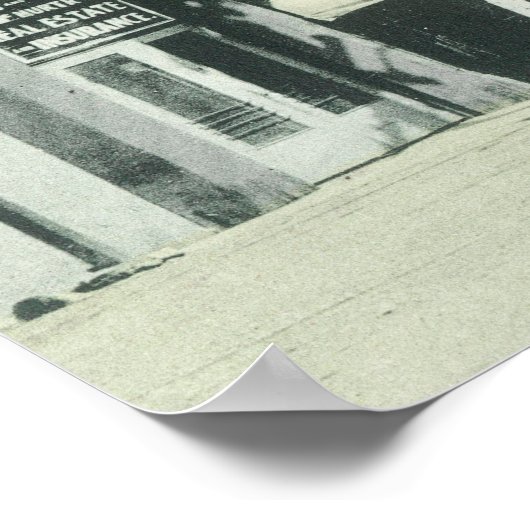 Sicht auf die Main Street Los Gatos, CA Poster (Ecke)