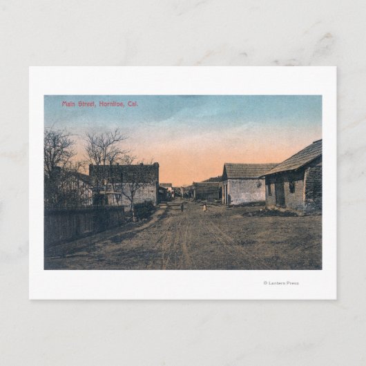 Sicht auf die Main StreetHornitos, CA Postkarte (Vorderseite)