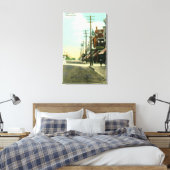 Sicht auf die Main StreetMonrovia, CA Leinwanddruck (Insitu (Schlafzimmer))