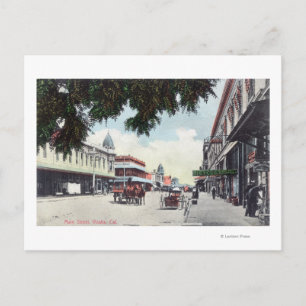 Sicht auf die Main StreetVisalia, CA Postkarte