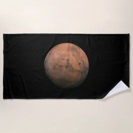 Sicht auf die Mars (Der Rote Planet) Badetücher Strandtuch