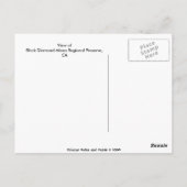 Sicht auf die Minen der schwarzen Diamanten Postkarte (Rückseite)