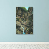 Sicht auf die Minnehaha-Schlucht Leinwanddruck (Insitu (Holzboden))