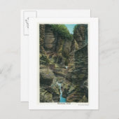 Sicht auf die Minnehaha-Schlucht Postkarte (Vorne/Hinten)