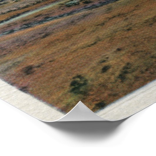 Sicht auf die Mohave-Wüste Poster (Ecke)