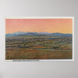 Sicht auf die Mohave-Wüste Poster