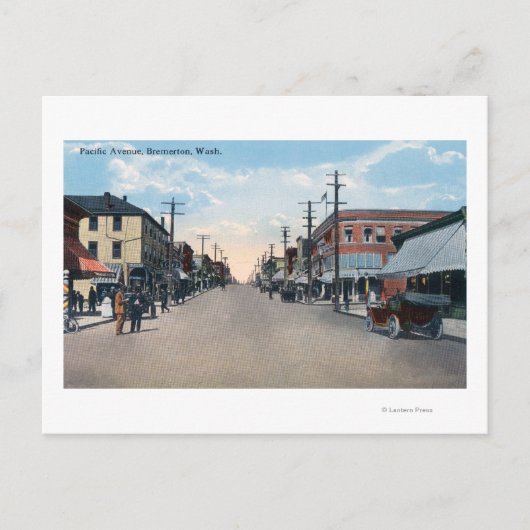 Sicht auf die Pazifikstraße Postkarte (Vorderseite)