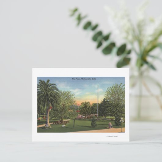 Sicht auf die Plaza Postkarte (Stehend Vorderseite)