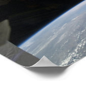 Sicht auf die Raumfähre-Entdeckung Poster (Ecke)