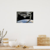 Sicht auf die Raumfähre-Entdeckung Poster (Küche)