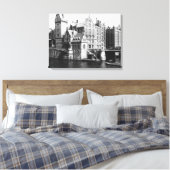 Sicht auf die Speicherstadt Hamburg, c.1910 Leinwanddruck (Insitu (Schlafzimmer))