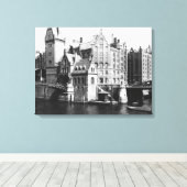 Sicht auf die Speicherstadt Hamburg, c.1910 Leinwanddruck (Insitu (Holzboden))