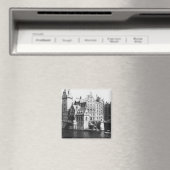 Sicht auf die Speicherstadt Hamburg, c.1910 Magnet (In Situ (Geschirrspüler))