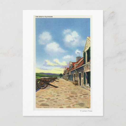 Sicht auf die Südplattform Postkarte (Vorderseite)