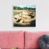Sicht auf die Thermalbäder Leinwanddruck (Insitu (Wohnzimmer))