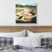 Sicht auf die Thermalbäder Leinwanddruck (Insitu (Schlafzimmer))