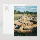 Sicht auf die Thermalbäder Postkarte (Vorne/Hinten)