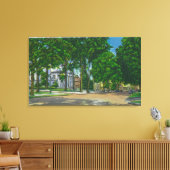 Sicht auf die Washington Street Leinwanddruck (Insitu (Wohnzimmer))