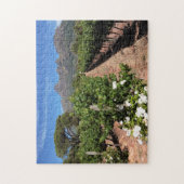 Sicht auf die Weinberge. Stellenbosch Puzzle (Vertikal)