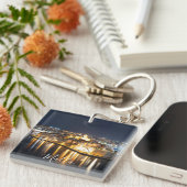 Sicht auf drei Städte in Malta nachts Schlüsselanhänger (Vorderseite rechts)