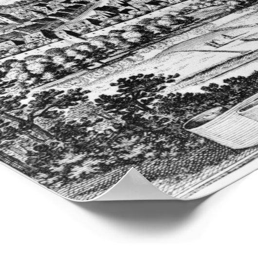 Sicht auf Eisenach Poster (Ecke)