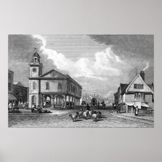 Sicht auf Faversham, Kent, 1832 Poster (Vorne)
