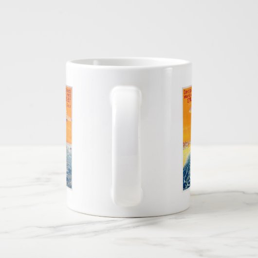 Sicht auf Float-Flugzeuge in Luft- und Wasserplaka Jumbo-Tasse (Rückseite)