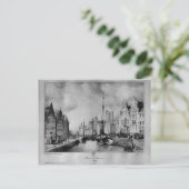 Sicht auf Gent Postkarte (Stehend Vorderseite)