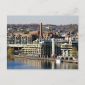 Sicht auf Georgetown und Waterfront-Washington DC Postkarte (Vorderseite)