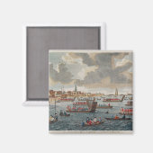 Sicht auf Gravesend mit Truppen Magnet (Vorderseite/Rückseite)