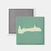 Sicht auf Hamburg Magnet (Vorderseite/Rückseite)