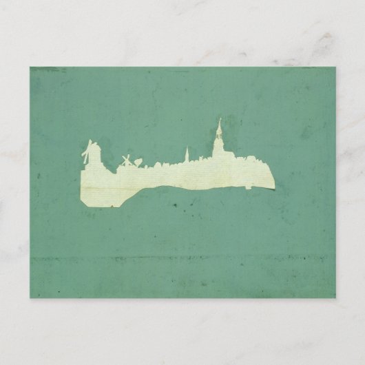 Sicht auf Hamburg Postkarte (Vorderseite)