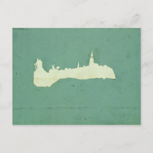 Sicht auf Hamburg Postkarte