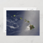 Sicht auf Hawaii aus dem All Postkarte (Vorne/Hinten)