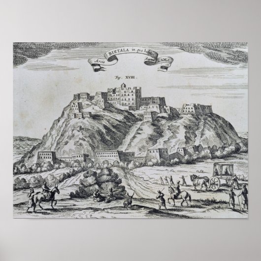 Sicht auf Lhasa, Hauptstadt Tibet Poster (Vorne)