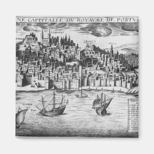 Sicht auf Lissabon Magnet