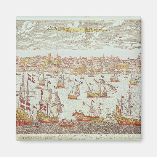 Sicht auf Lissabon Magnet (Vorne)