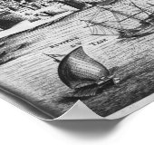 Sicht auf Lissabon Poster (Ecke)