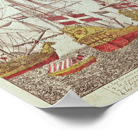 Sicht auf Lissabon Poster (Ecke)