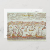 Sicht auf Lissabon Postkarte (Vorne/Hinten)