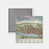 Sicht auf London, c.1560 Magnet (Vorderseite/Rückseite)