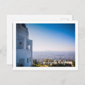 Sicht auf Los Angeles vom Griffith Observatory Postkarte (Vorne/Hinten)